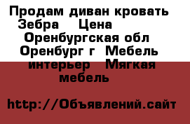 Продам диван-кровать “Зебра“ › Цена ­ 10 000 - Оренбургская обл., Оренбург г. Мебель, интерьер » Мягкая мебель   